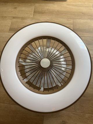 Ventilador Techo LED cobre y Blanco 3 Tonos