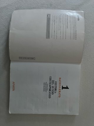 Historia del Mundo Contemporáneo 1 Bachillerato