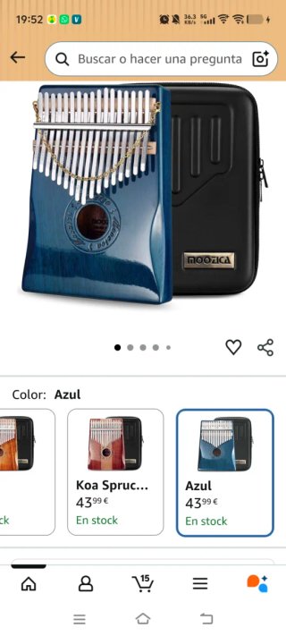 Kalimba MOOZICA con libro de canciones
