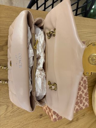 Bolso Coach acolchado con cadena