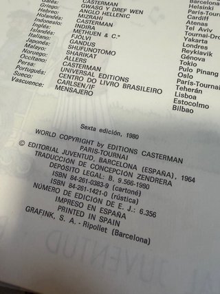 Tintín Hergé 23 tomos (1 repetido)