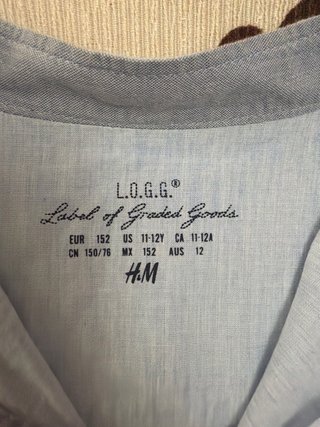 Camisa H&M niño azul