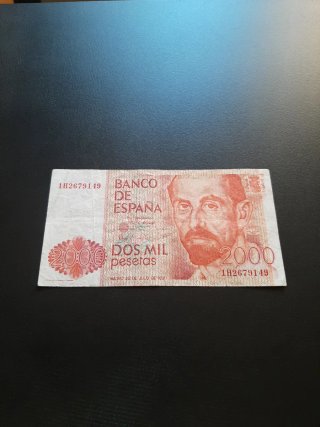 BILLETE DE 2000 PESETAS DE 1980