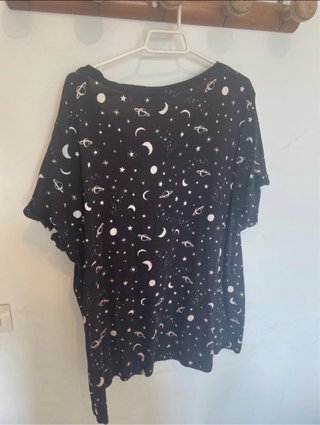Camiseta Estrellas y Lunas Negra