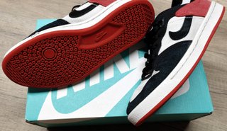scarpe Nike SB Alleyoop taglia 36 bianco nero ross