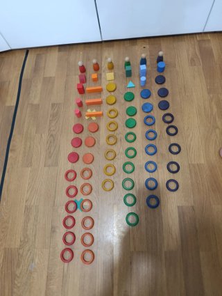 Juego educativo madera Grapa Nins