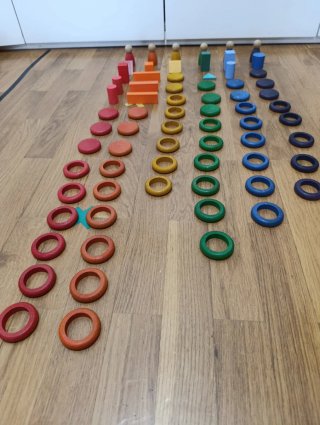 Juego educativo madera Grapa Nins