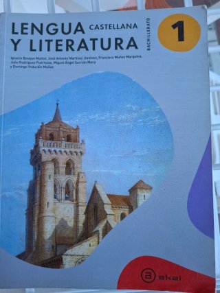 Lengua castellana y literatura, 1 Bachillerato