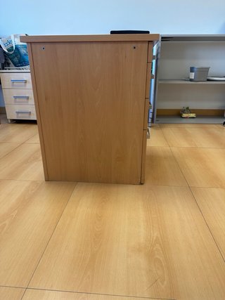 Cabinet da ufficio in legno e metallo