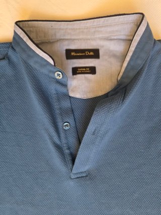Polo Massimo Dutti Azul
