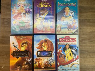 Lote VHS Disney Clásicos Películas Animadas 42 uni