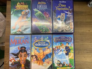 Lote VHS Disney Clásicos Películas Animadas 42 uni