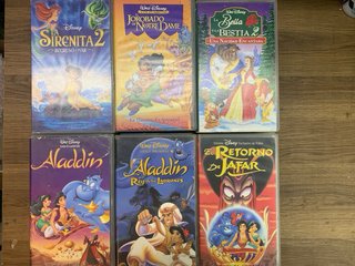 Lote VHS Disney Clásicos Películas Animadas 42 uni