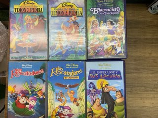 Lote VHS Disney Clásicos Películas Animadas 42 uni