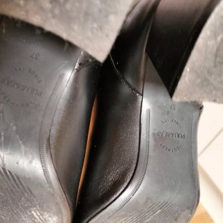 Botines Negros Tacón Ancho