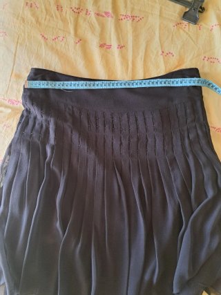 Minigonna seta plissettata