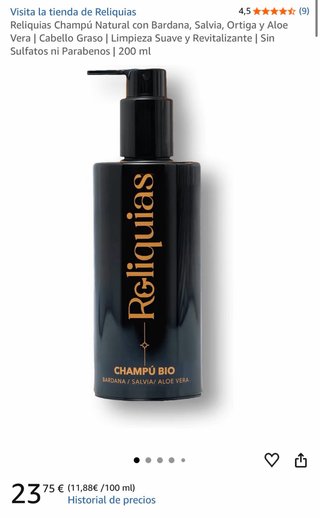 Champú Reliquias Natural 200 ml