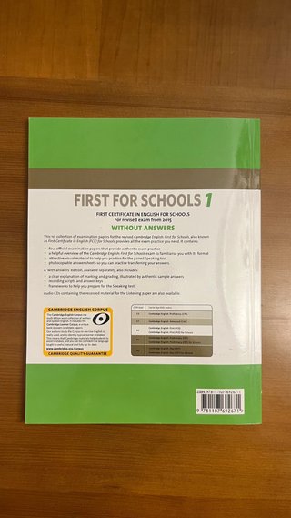 Cambridge English First for Schools 1 for Revis...