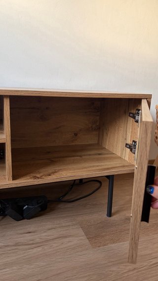 Mueble TV SKLUM Madera y Cristal