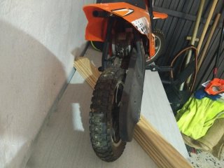 Minimoto Eléctrica Infantil Naranja y Negra