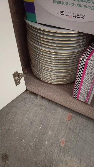 Vajilla Porcelana 128 Piezas Oro Blanco