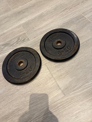2 Discos de Pesas DOMYOS 5 kg
