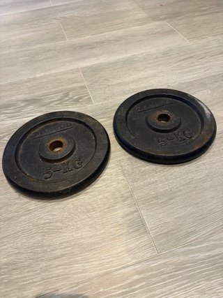 2 Discos de Pesas DOMYOS 5 kg