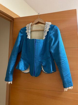Corpiño Alicantina Azul y Blanco