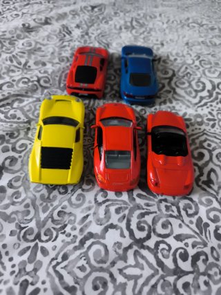 Lote 5 coches 10cm