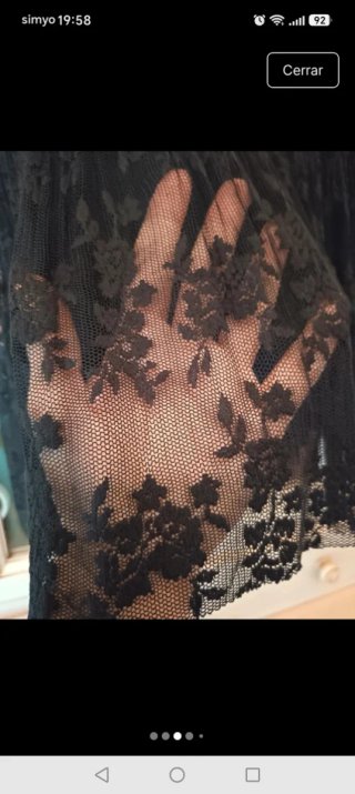 Top encaje y plisado Talla L