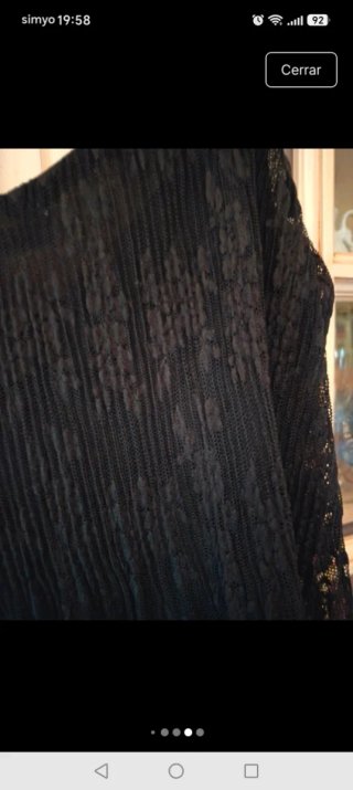 Top encaje y plisado Talla L