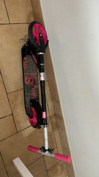 Patinete Oxelo plegable rosa