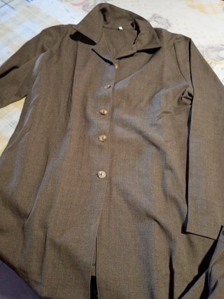 Traje de chaqueta premamá gris Chaqueta larga