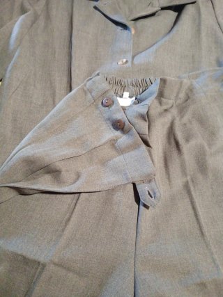 Traje de chaqueta premamá gris Chaqueta larga