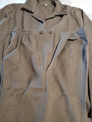 Traje de chaqueta premamá gris Chaqueta larga