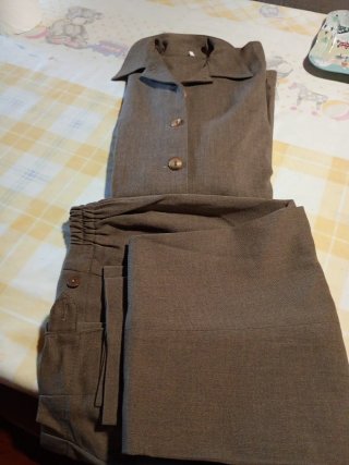 Traje de chaqueta premamá gris Chaqueta larga