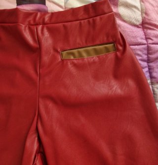 Pantaloncini invernali donna rossi