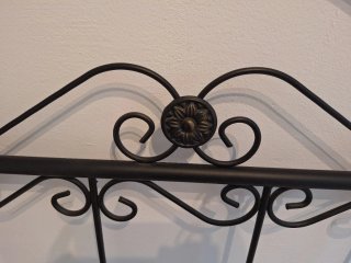 Cabecero de forja negro