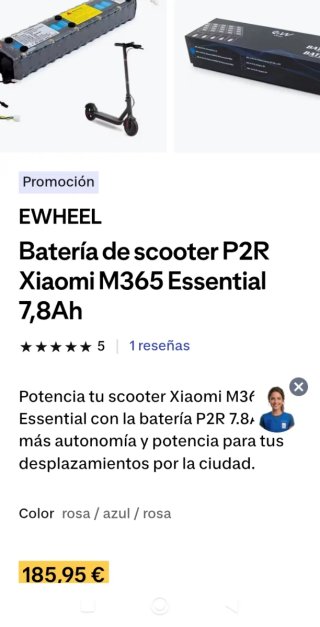 Batería para patinete eléctrico KAIRI