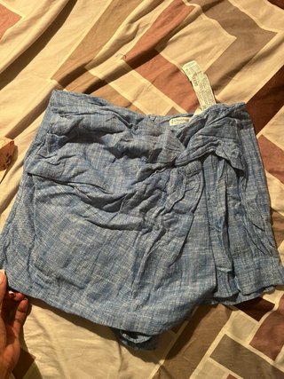 Falda pantalón Stradivarius azul Talla S