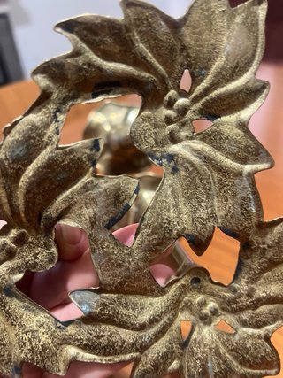 Candelabro vintage 3 bracci metallo