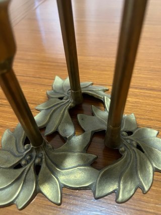 Candelabro vintage 3 bracci metallo