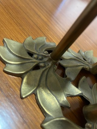 Candelabro vintage 3 bracci metallo