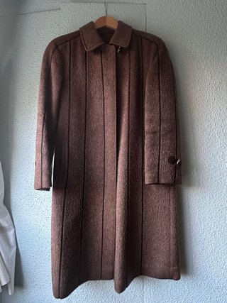 Abrigo marrón pelo de camello T42-44