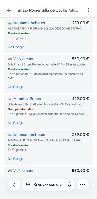 Silla coche Britax Römer - 9 meses a 12 años NUEVA