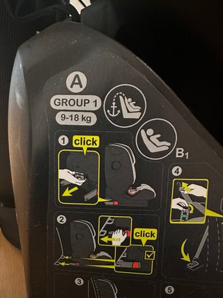 Silla coche Britax Römer - 9 meses a 12 años NUEVA