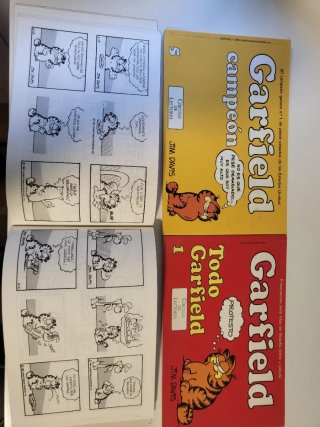 3 cómics de Garfield