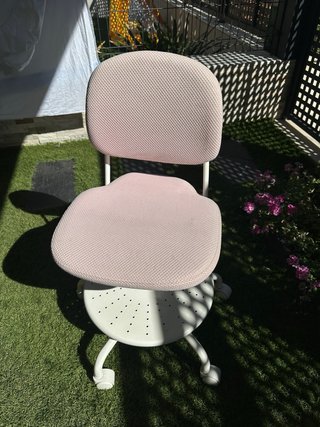 Silla infantil Ikea Vimund rosa claro