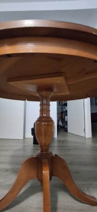 Mesa redonda de madera 90cm diámetro