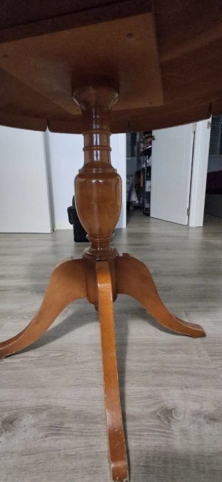 Mesa redonda de madera 90cm diámetro